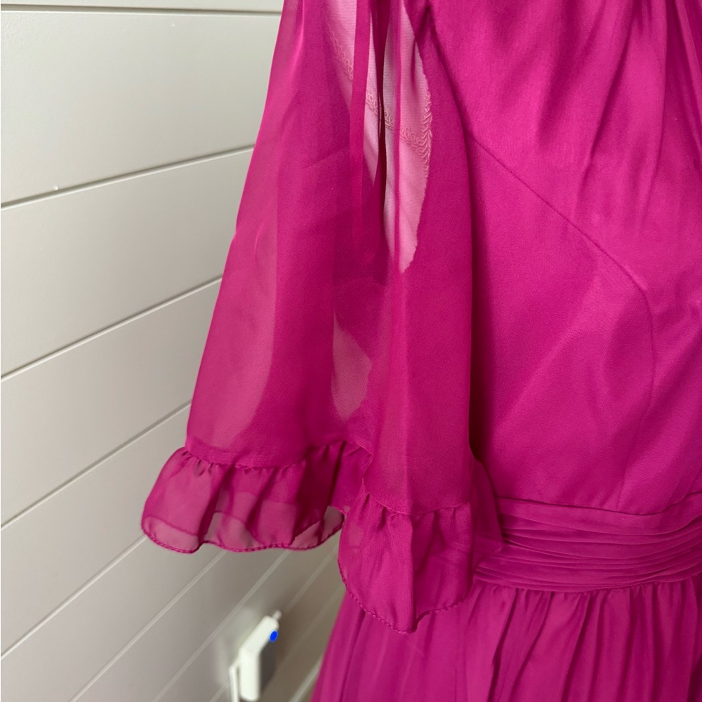 Mac Duggal Raspberry High Low Dress - Picture 8 of 9